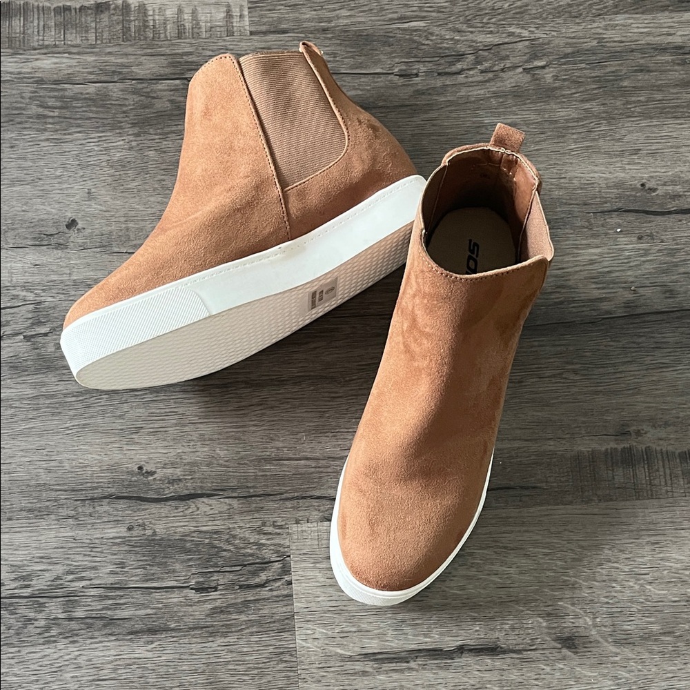 Soda Tan Slip-On Sneakers